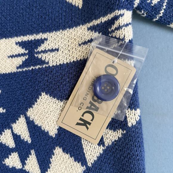 Outback Trading Co Nora Cardigan Southwestern Blue Knee Length Sweater NWT L/XL - Picture 6 of 7